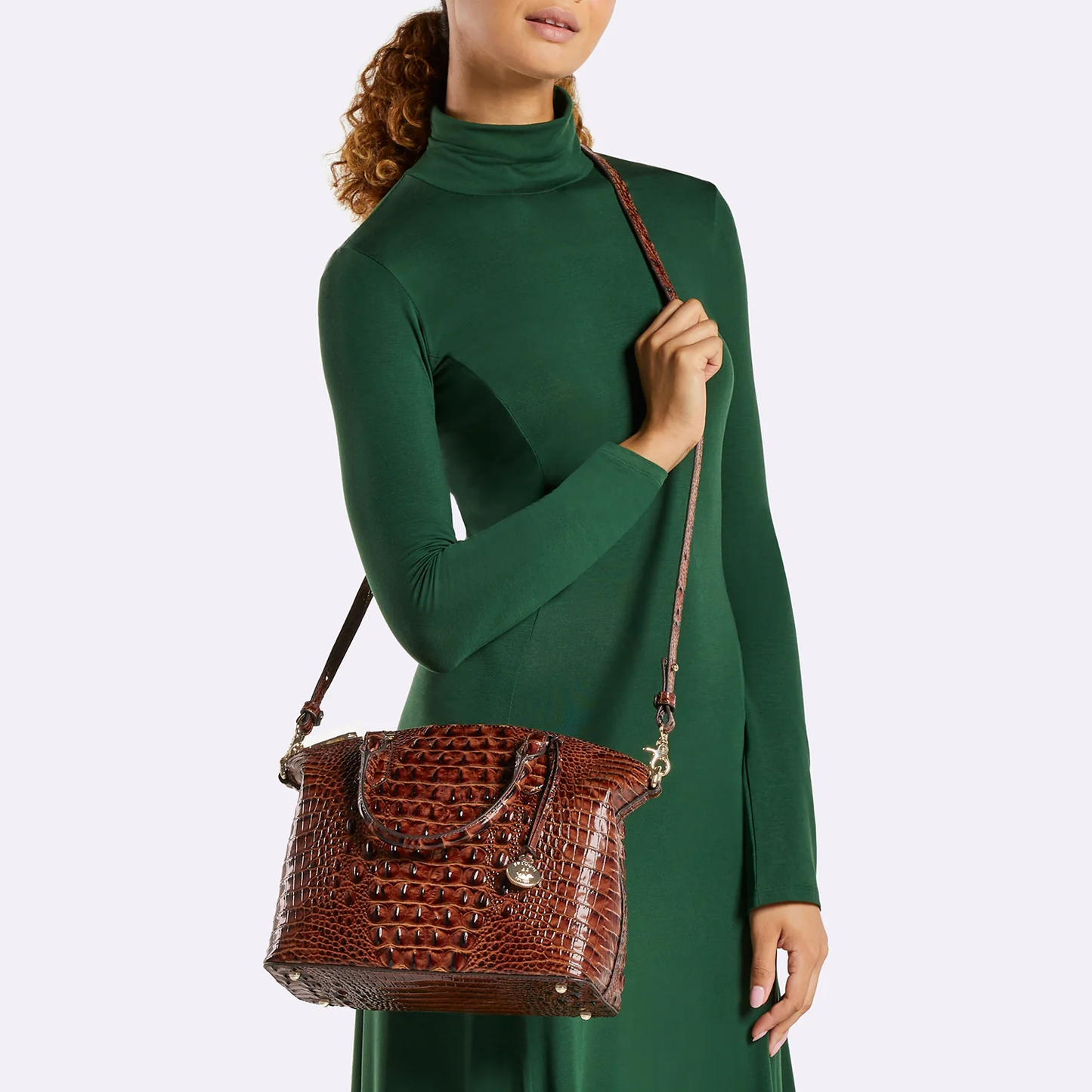 Bolso de mano Duxbury de la colección Brahmin Melbourne, color negro