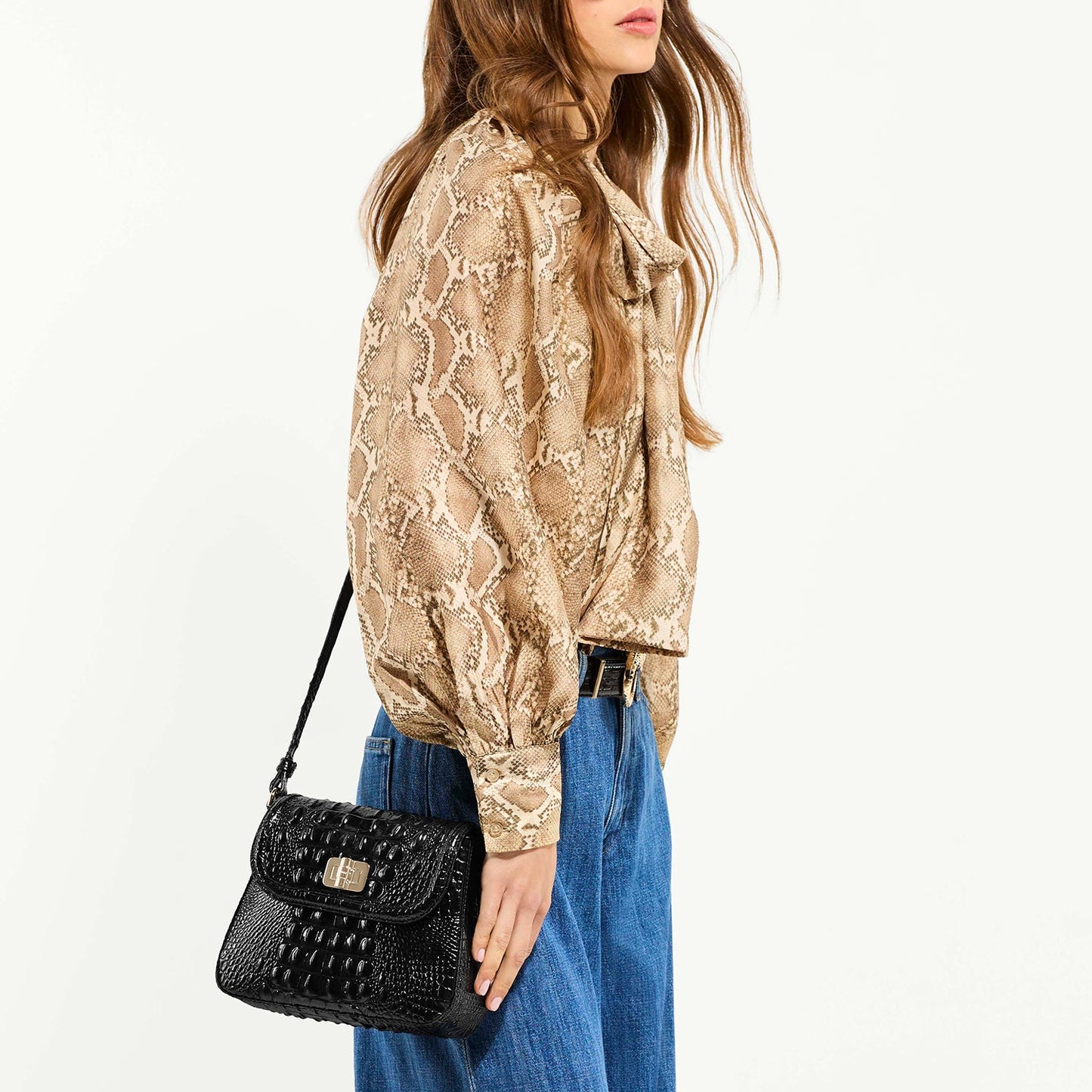Brahmin Melbourne Collection Gianna Crossbody, Cherry Lacquer