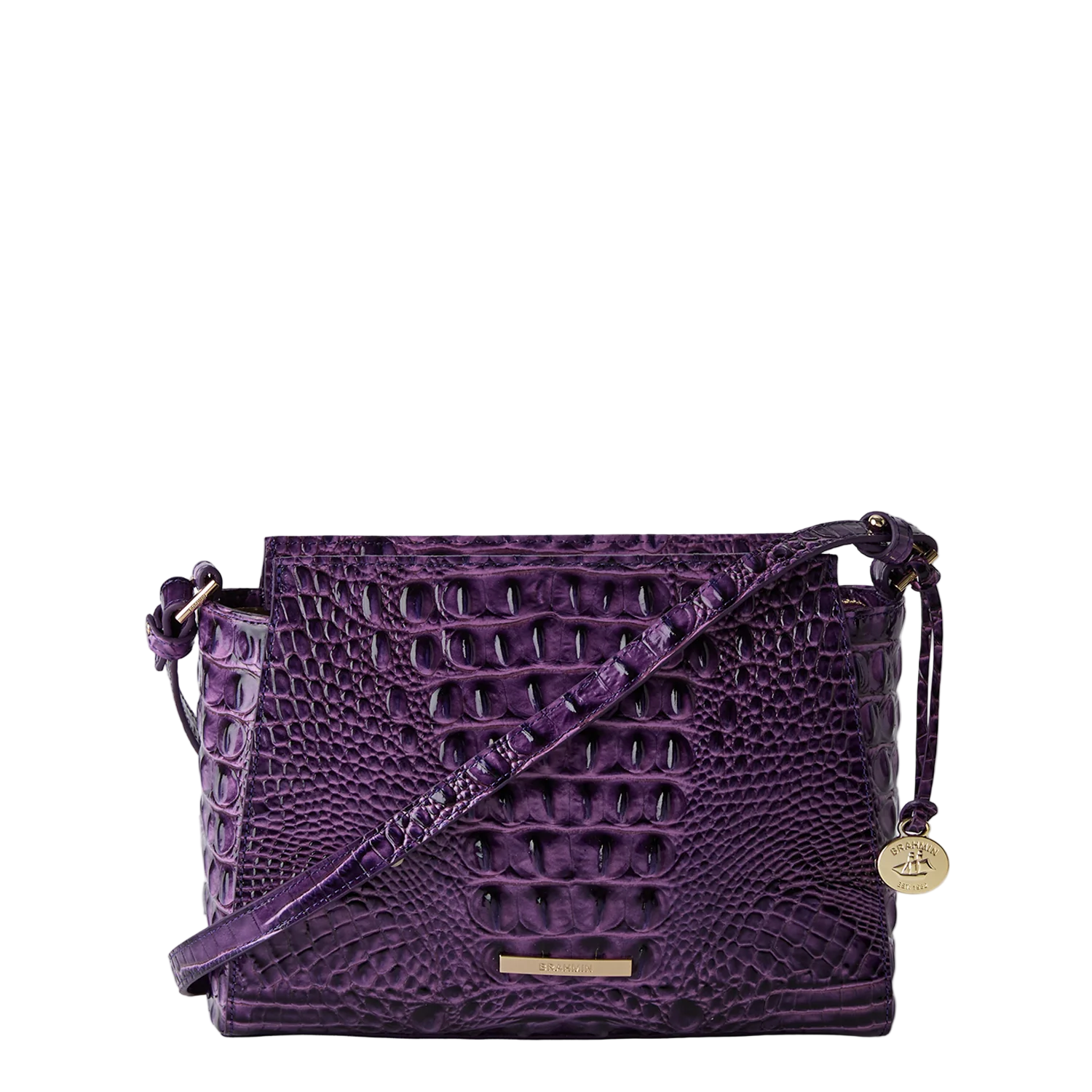 Brahmin Melbourne Collection Hillary Crossbody, Heroic Purple