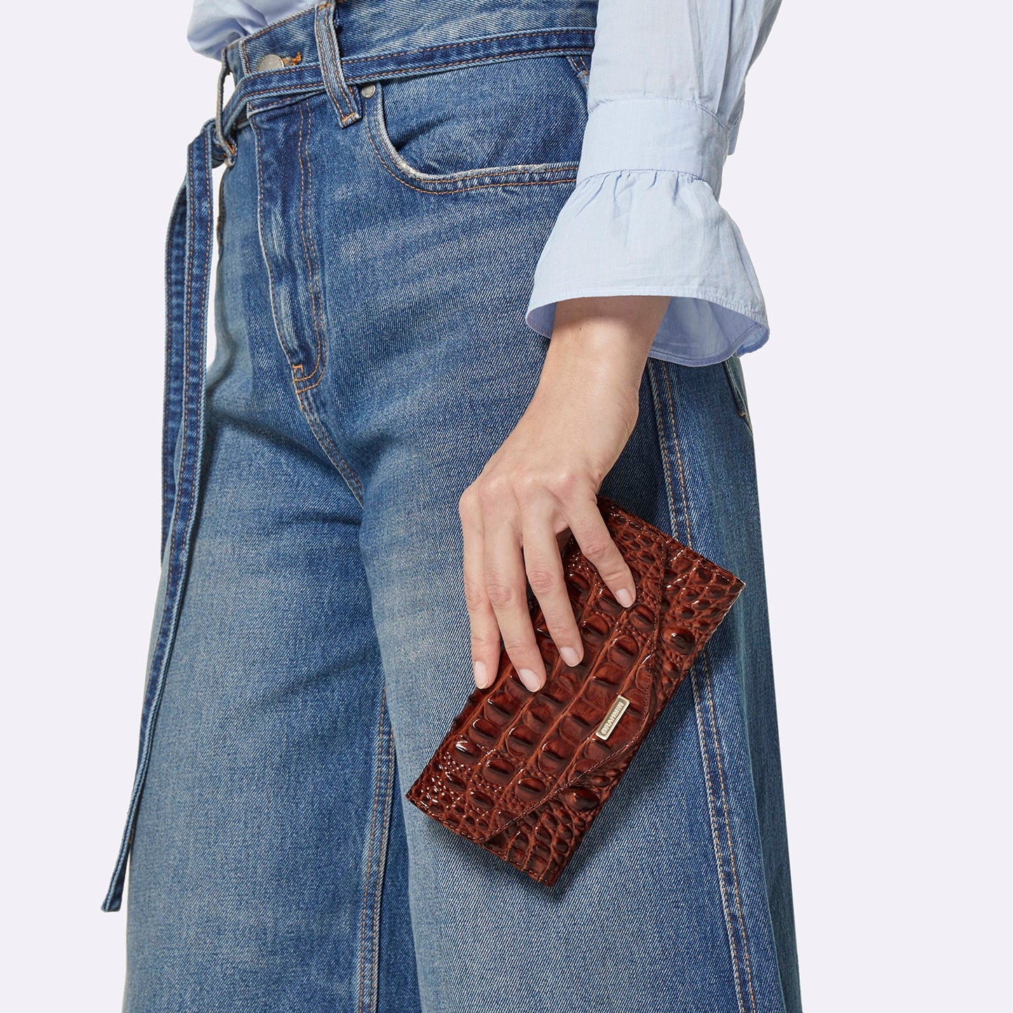 Brahmin Melbourne Collection Veronica Wallet, Cherry Lacquer