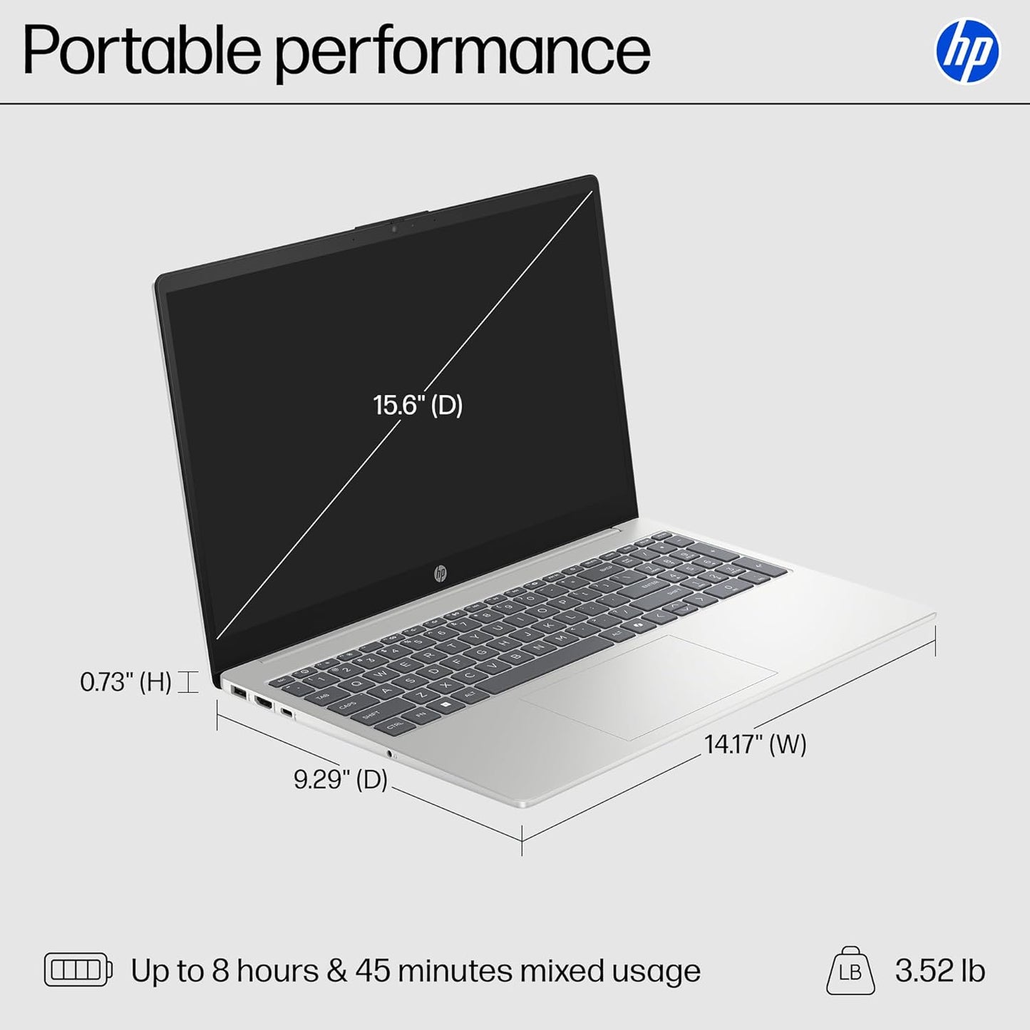 HP 8 GB Ram Laptop with HD Touchscreen, 15.6"