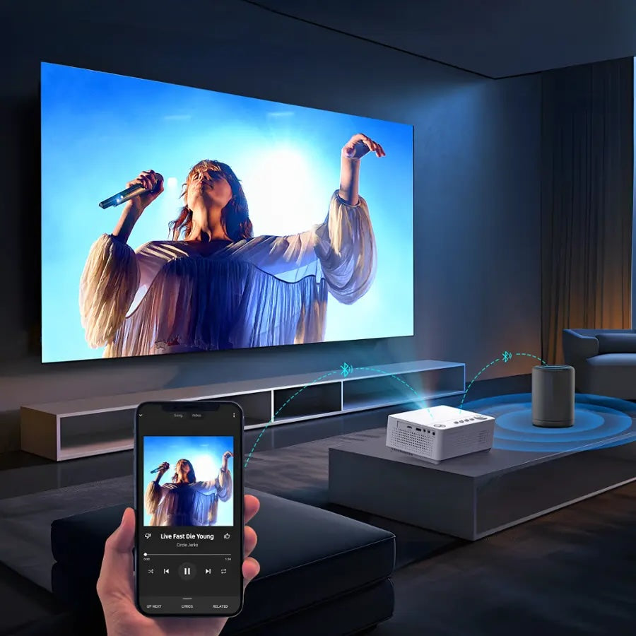 Vankyo Wireless Mini Projector, White