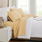 Pintuck Luxe Microfiber 6 Piece Sheet Set, Gold