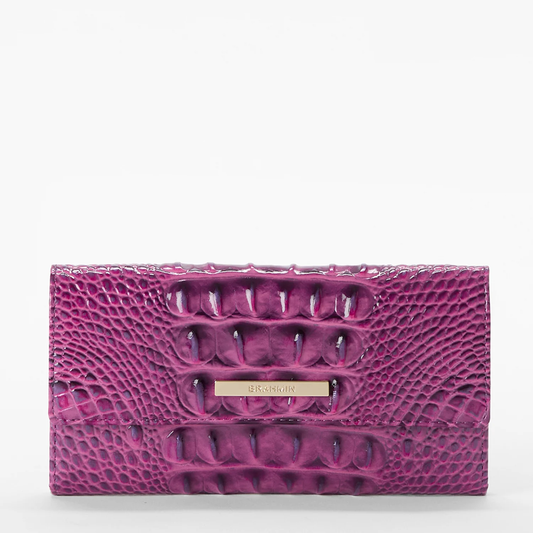 Brahmin Melbourne Collection Cordelia Wallet, Dewberry