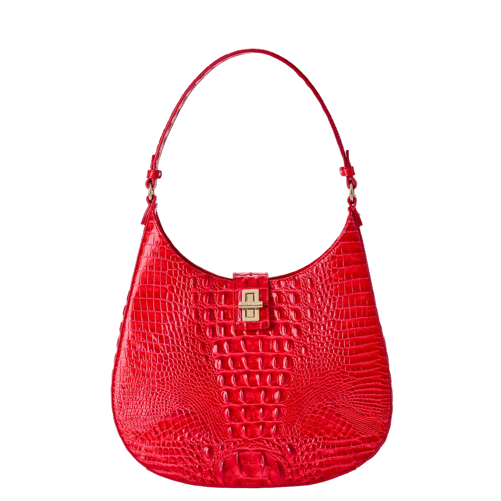 Brahmin Melbourne Collection Fallon Shoulder Bag, Sriracha