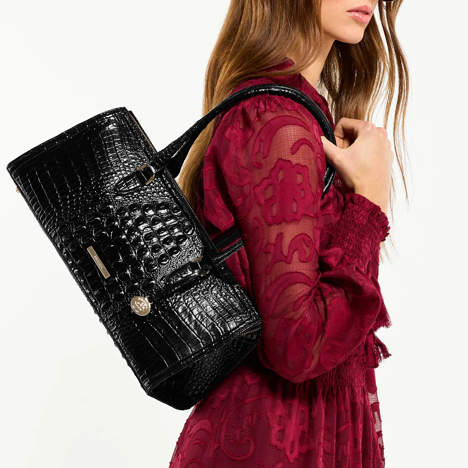 Brahmin Melbourne Collection Sophia Satchel, Sparkling Cider