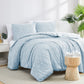 Moroccan Pattern Comforter Set, Light Blue