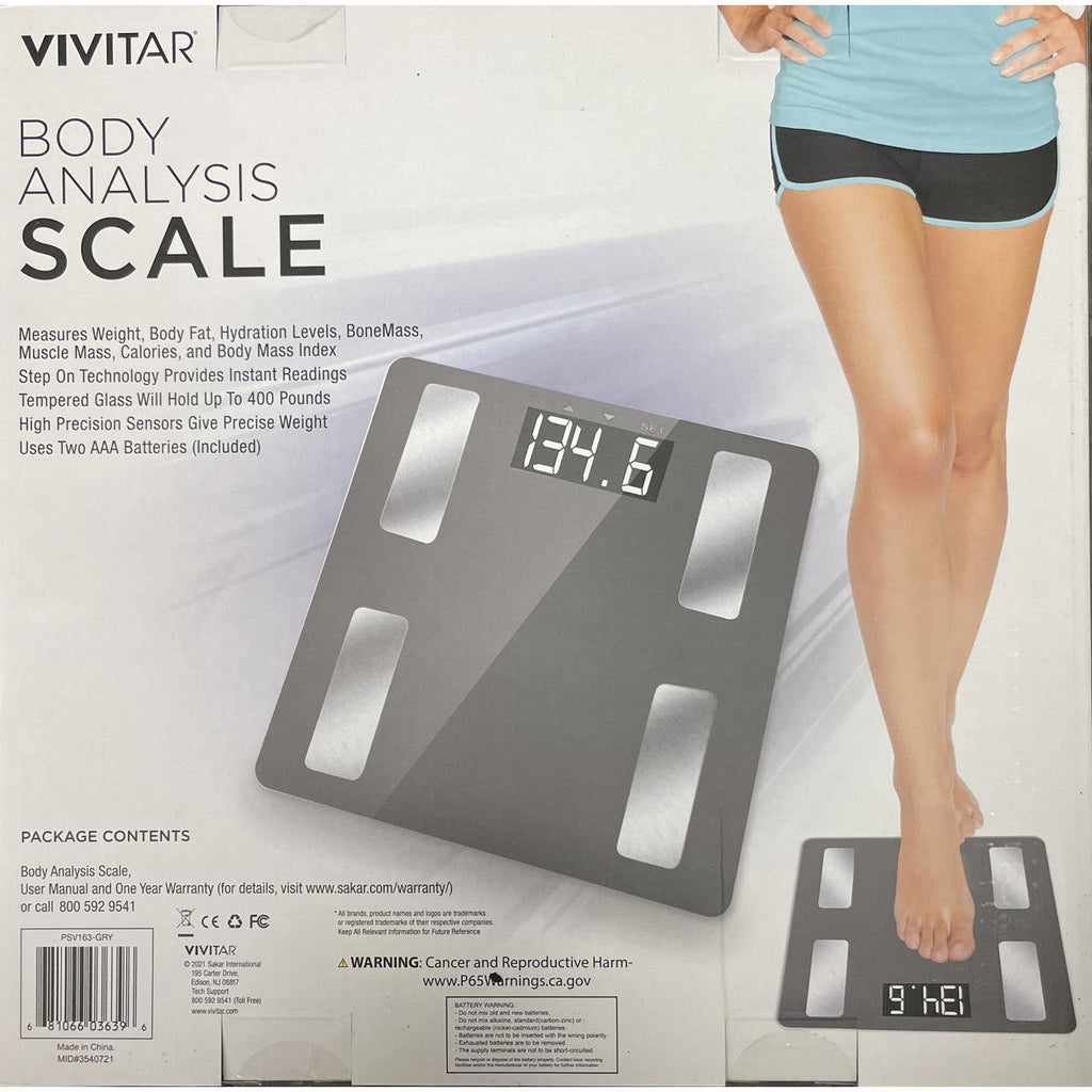 Vivitar Body Analysis Digital Bathroom Scale