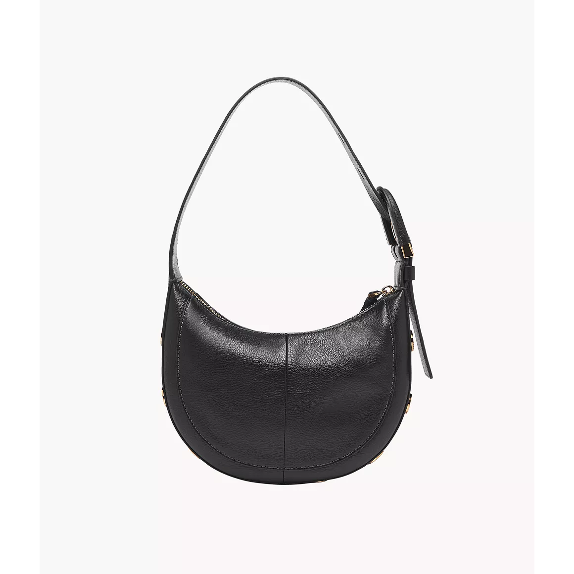 Fossil Harwell Crescent Shoulder Bag, Black