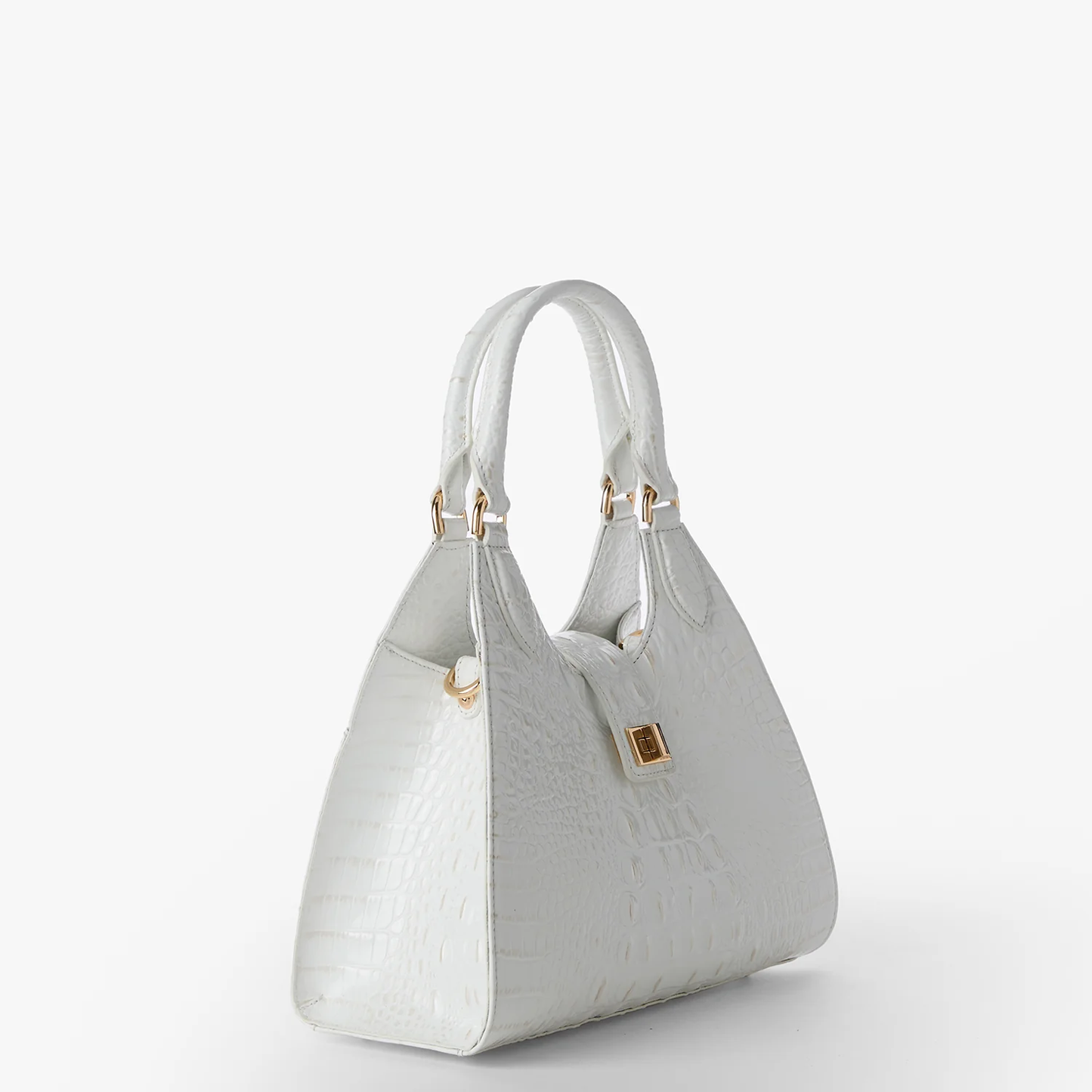 Brahmin Melbourne Collection Adrian Shoulder Bag, Sea Salt White