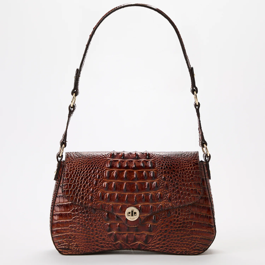 Brahmin Melbourne Collection Neridia Shoulder Bag, Pecan