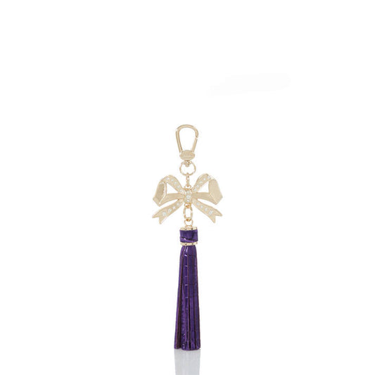 Bramin Bowtie Charm Tassel, Royal Purple