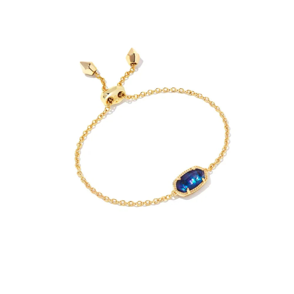 Kendra Scott Elaina Adjustable Link Bracelet, Navy Abalone