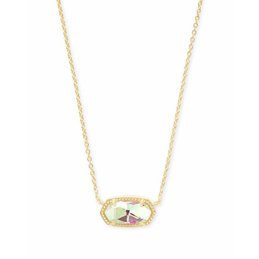 Kendra Scott Elisa Gold Pendant Necklace, Dichroic Glass