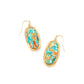 Kendra Scott Elle Vintage Earrings, Bronze Turquoise Red Oyster