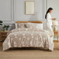 Wild Rose Duvet Cover Set, Taupe Grey