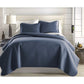 Small Squares Classic Quilt Set, Dark Blue