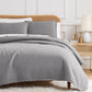 Small Squares Classic Quilt Set, Grey